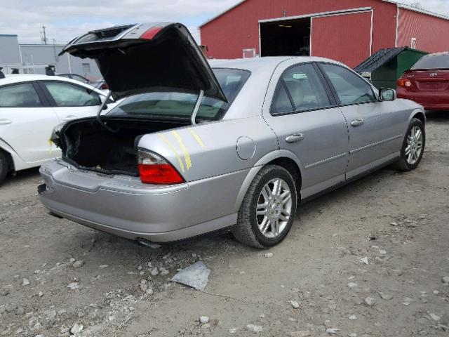 1LNHM86S14Y622754 - 2004 LINCOLN LS GRAY photo 4