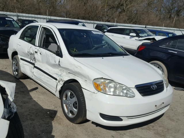 JTDBR32E270102435 - 2007 TOYOTA COROLLA CE WHITE photo 1