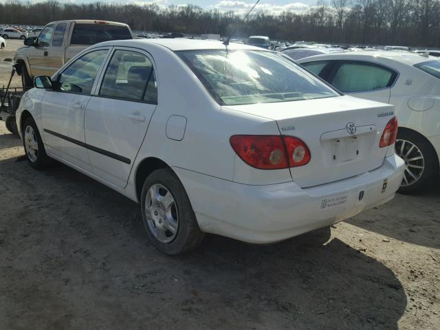 JTDBR32E270102435 - 2007 TOYOTA COROLLA CE WHITE photo 3