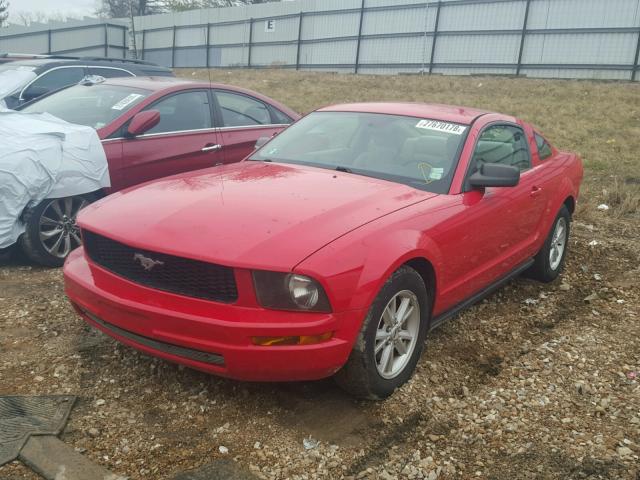 1ZVFT80N255118053 - 2005 FORD MUSTANG RED photo 2