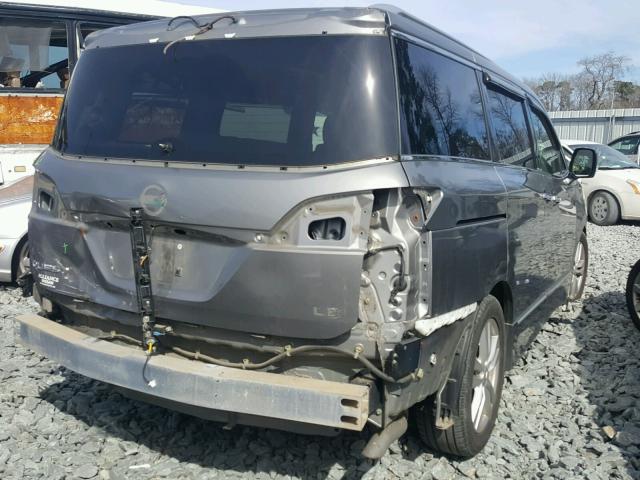 JN8AE2KPXC9039663 - 2012 NISSAN QUEST S SILVER photo 4