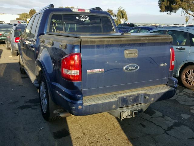 1FMEU53847UB20021 - 2007 FORD EXPLORER S BLUE photo 3