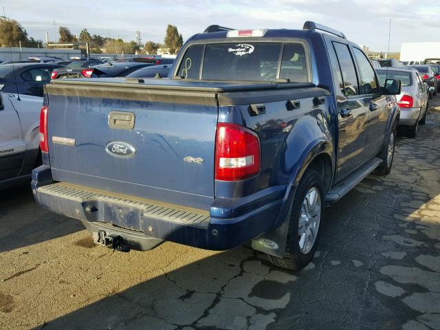 1FMEU53847UB20021 - 2007 FORD EXPLORER S BLUE photo 4