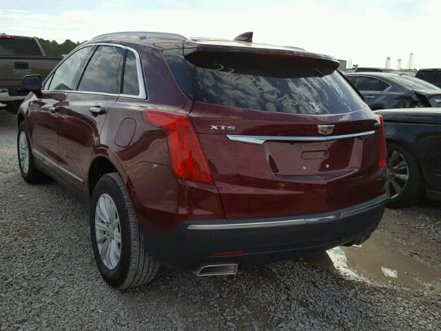 1GYKNARS1HZ200519 - 2017 CADILLAC XT5 BURGUNDY photo 3