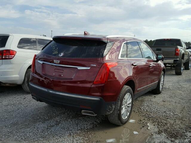 1GYKNARS1HZ200519 - 2017 CADILLAC XT5 BURGUNDY photo 4