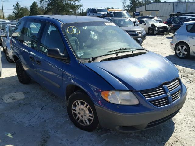 1D4GP25B16B566541 - 2006 DODGE CARAVAN SE BLUE photo 1