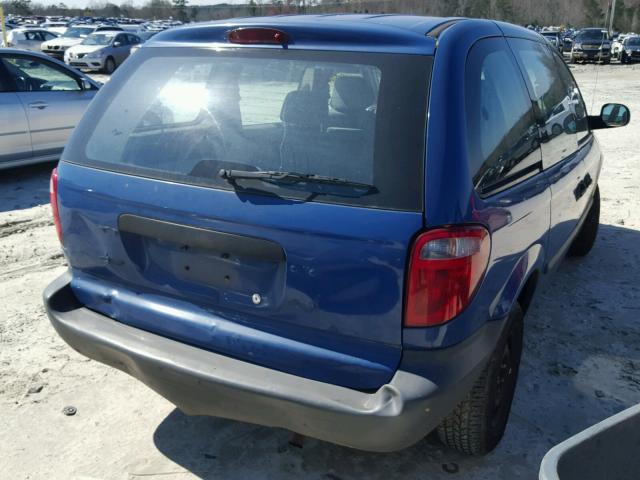 1D4GP25B16B566541 - 2006 DODGE CARAVAN SE BLUE photo 4