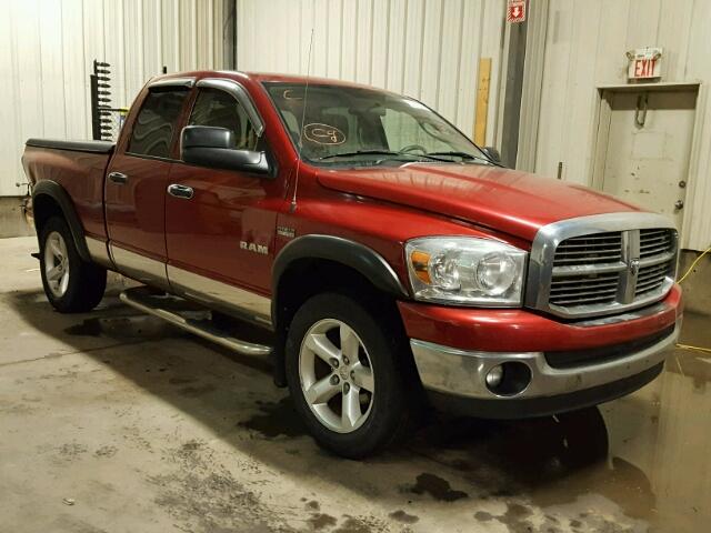 1D7HU18238J195350 - 2008 DODGE RAM 1500 S BURGUNDY photo 1