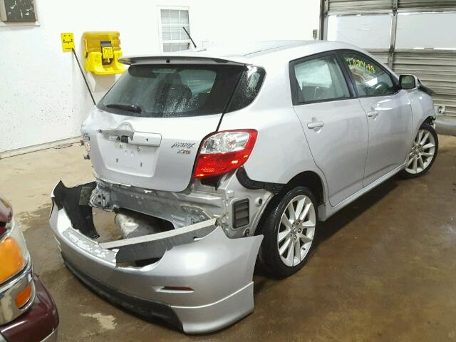 2T1GE40E99C003601 - 2009 TOYOTA COROLLA MA SILVER photo 4