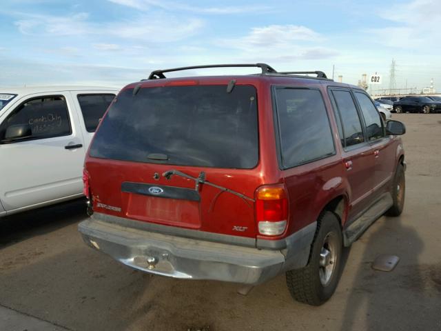 1FMZU34E9XZA85196 - 1999 FORD EXPLORER RED photo 4