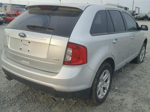 2FMDK3JC8BBA93272 - 2011 FORD EDGE SEL SILVER photo 4