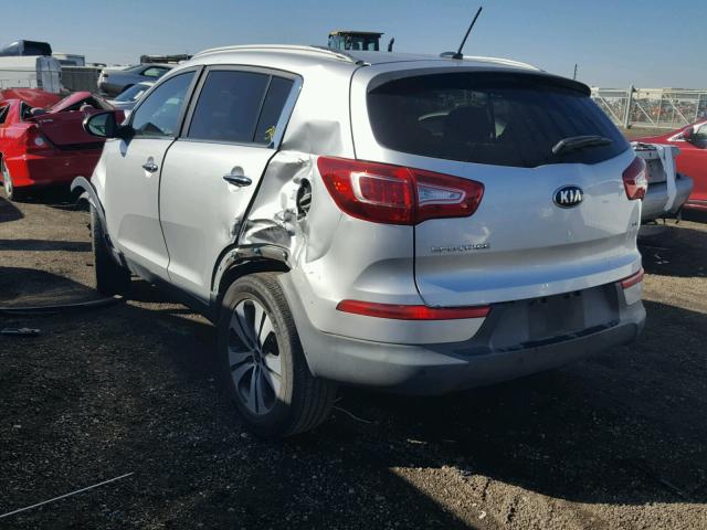 KNDPC3A23D7497663 - 2013 KIA SPORTAGE E SILVER photo 3