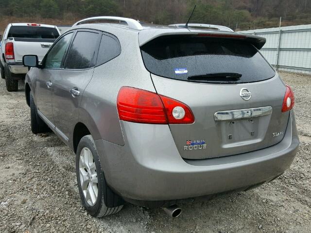 JN8AS5MV7CW360597 - 2012 NISSAN ROGUE S GRAY photo 3