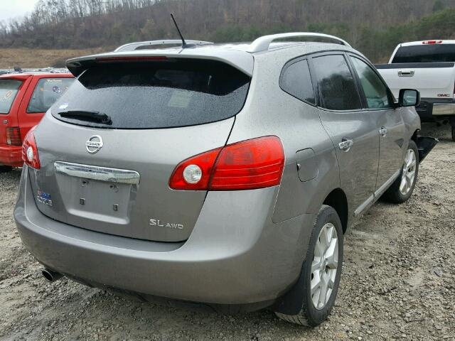 JN8AS5MV7CW360597 - 2012 NISSAN ROGUE S GRAY photo 4