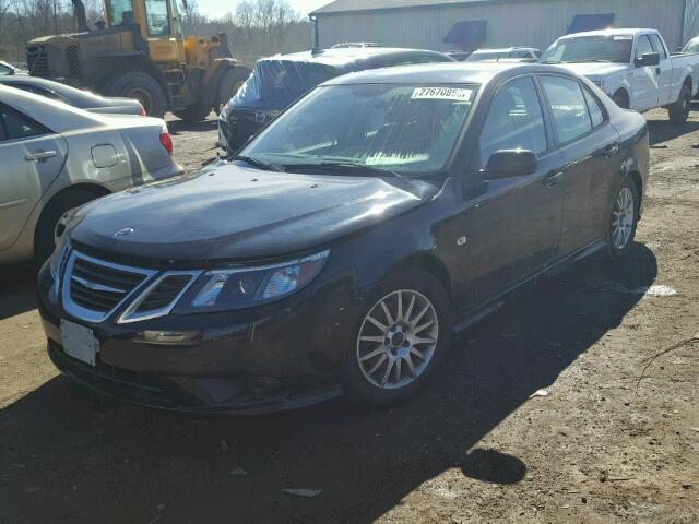 YS3FB49Y081101803 - 2008 SAAB 9-3 2.0T BLACK photo 2