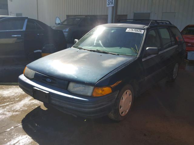 1FASP15J9SW371689 - 1995 FORD ESCORT LX BLUE photo 2