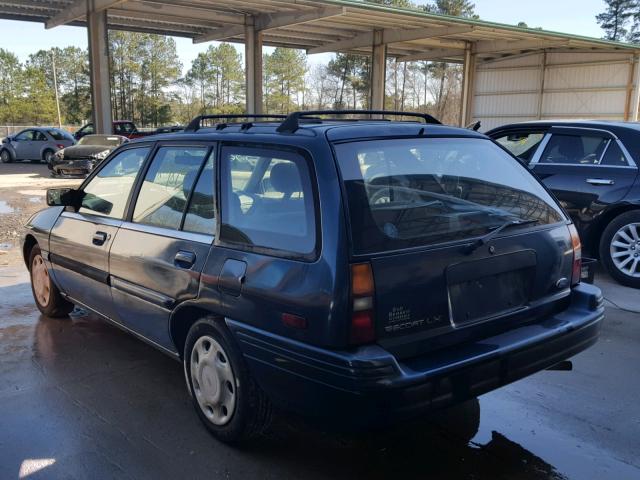 1FASP15J9SW371689 - 1995 FORD ESCORT LX BLUE photo 3