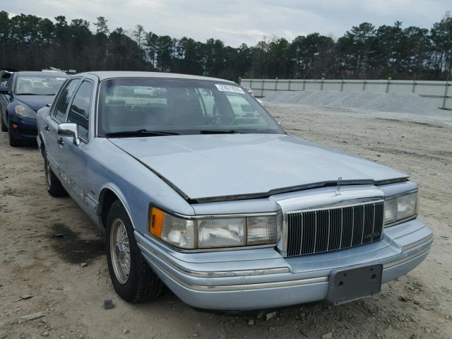 1LNLM81W8NY663193 - 1992 LINCOLN TOWN CAR E BLUE photo 1