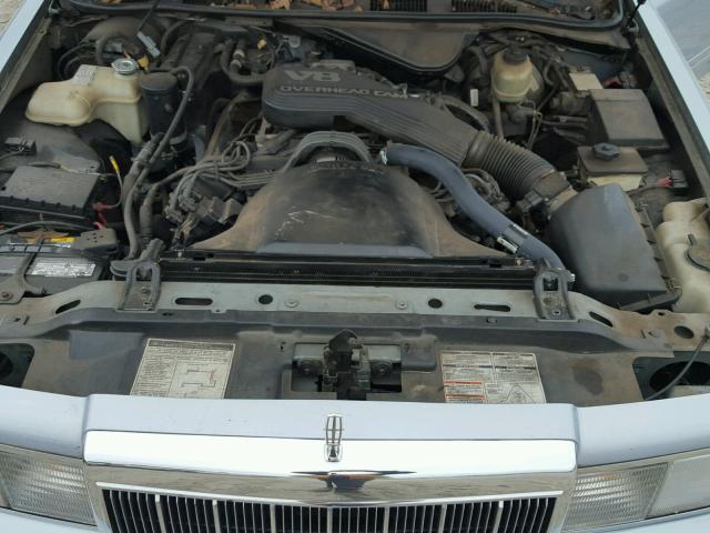 1LNLM81W8NY663193 - 1992 LINCOLN TOWN CAR E BLUE photo 7