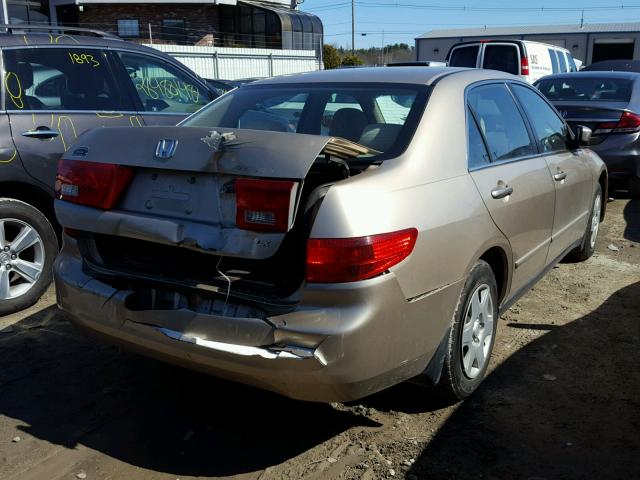 1HGCM56435A017807 - 2005 HONDA ACCORD LX TAN photo 4