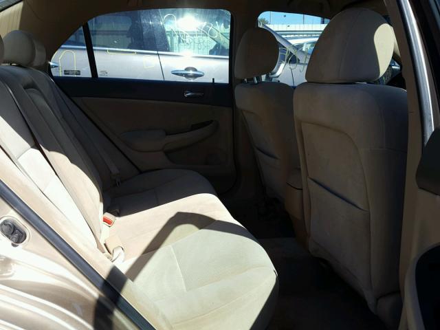 1HGCM56435A017807 - 2005 HONDA ACCORD LX TAN photo 6