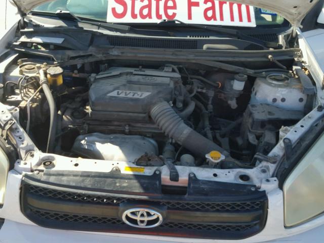 JTEGD20V440002927 - 2004 TOYOTA RAV4 WHITE photo 7