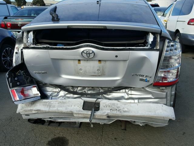 JTDKB20U077655701 - 2007 TOYOTA PRIUS SILVER photo 9