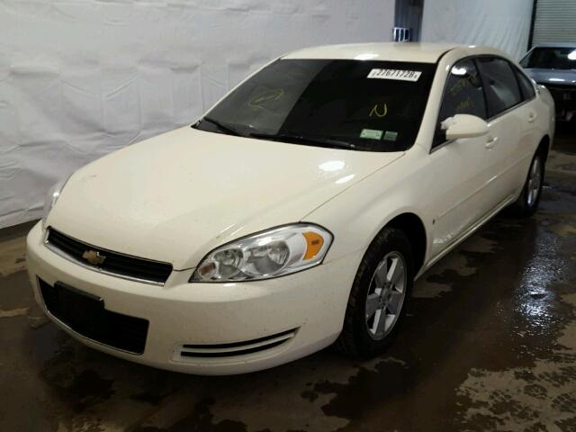 2G1WT55N481271977 - 2008 CHEVROLET IMPALA LT WHITE photo 2