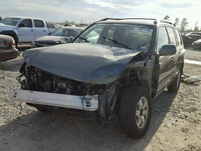 JTEGP21A670131355 - 2007 TOYOTA HIGHLANDER GREEN photo 2