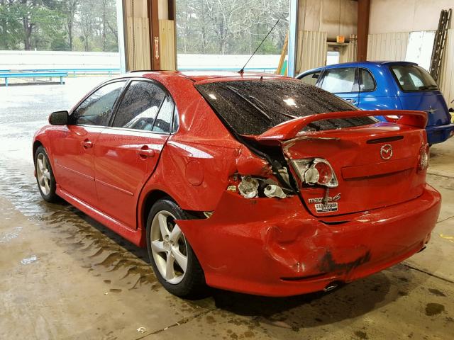 1YVHP84D845N49071 - 2004 MAZDA 6 S RED photo 3