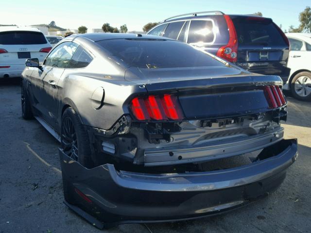 1FA6P8CF5H5257440 - 2017 FORD MUSTANG GT GRAY photo 3