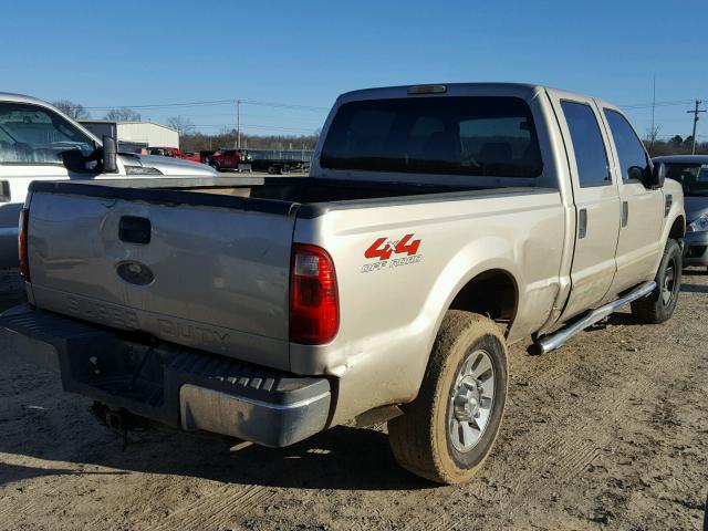 1FTSW21R78EA60467 - 2008 FORD F250 SUPER GOLD photo 4