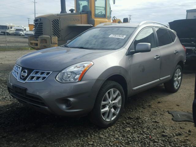 JN8AS5MV1BW672624 - 2011 NISSAN ROGUE S GRAY photo 2