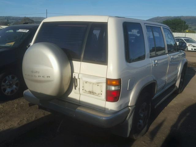 JACDJ58X9W7911052 - 1998 ISUZU TROOPER S WHITE photo 4