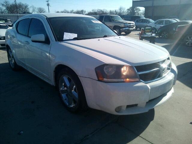 1B3LC76M18N200229 - 2008 DODGE AVENGER R/ WHITE photo 1