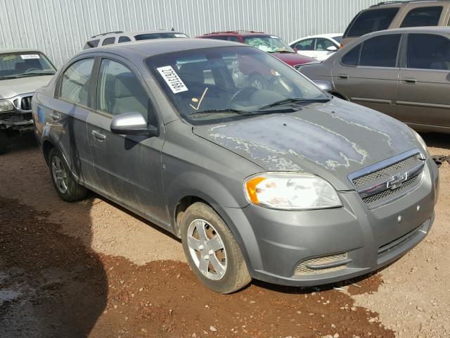 KL1TD56E39B642951 - 2009 CHEVROLET AVEO LS SILVER photo 1