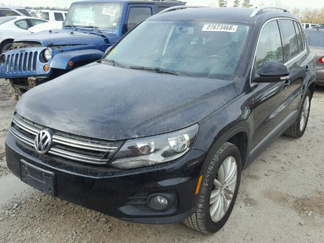 WVGAV7AX3CW529109 - 2012 VOLKSWAGEN TIGUAN S BLACK photo 2