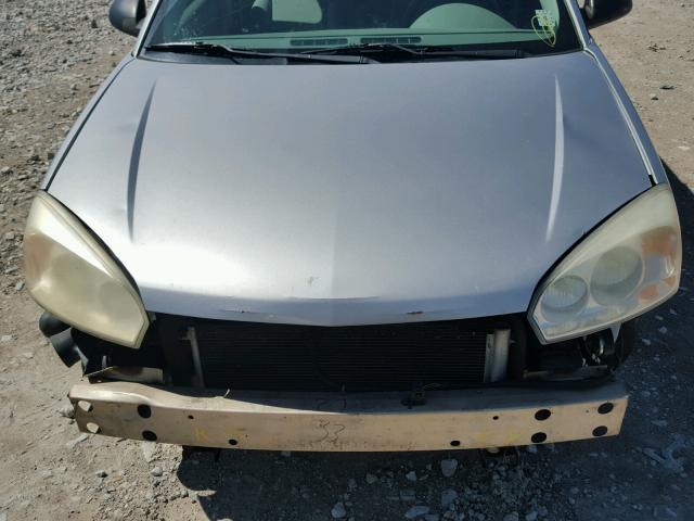 1G1ZS53856F244502 - 2006 CHEVROLET MALIBU LS ვერცხლისფერი ფოტო 9