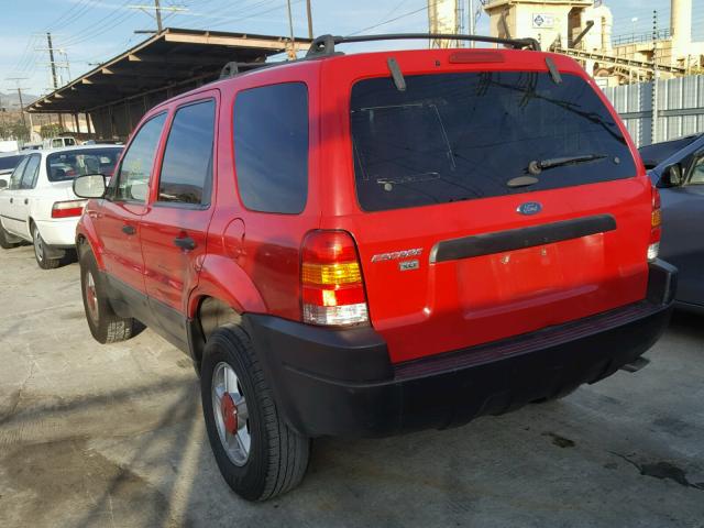 1FMYU03122KC37264 - 2002 FORD ESCAPE XLT RED photo 3