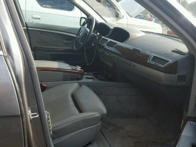 WBAHL83536DT04700 - 2006 BMW 750 I GRAY photo 5