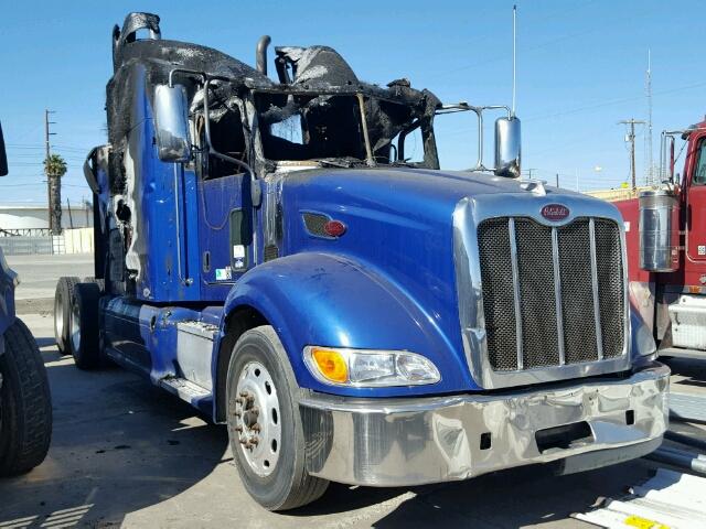 1XPHDP9X9BD130112 - 2011 PETERBILT 386 BLUE photo 1