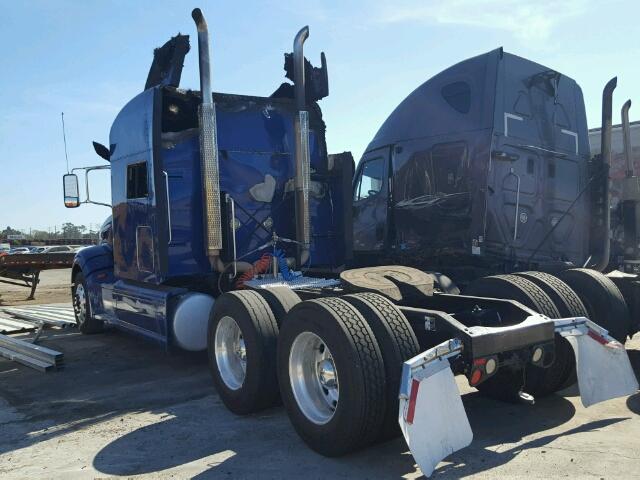 1XPHDP9X9BD130112 - 2011 PETERBILT 386 BLUE photo 3