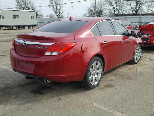 2G4GS5EV5C9201635 - 2012 BUICK REGAL PREM RED photo 4