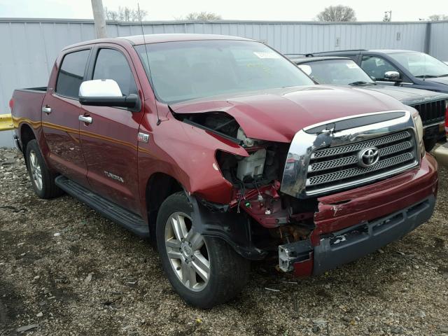 5TBDV58137S471959 - 2007 TOYOTA TUNDRA CRE BURGUNDY photo 1