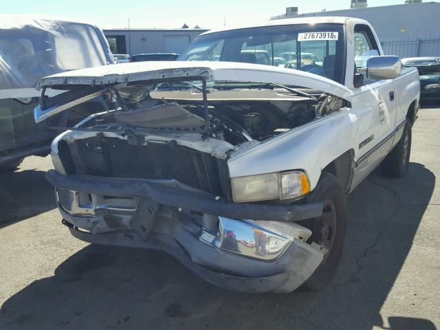 1B7HC16Y9TS582055 - 1996 DODGE RAM 1500 WHITE photo 2