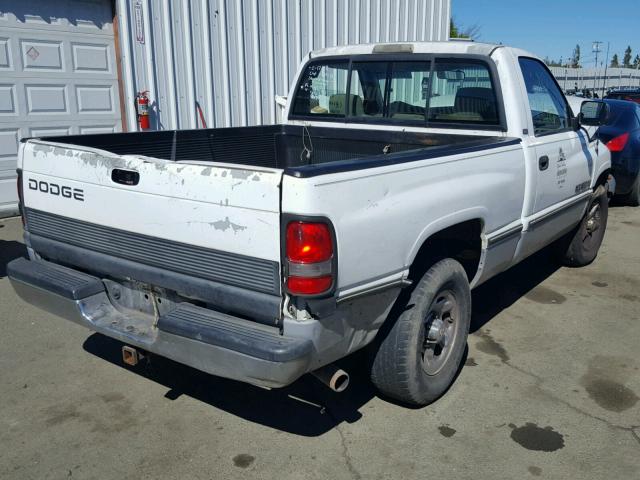 1B7HC16Y9TS582055 - 1996 DODGE RAM 1500 WHITE photo 4