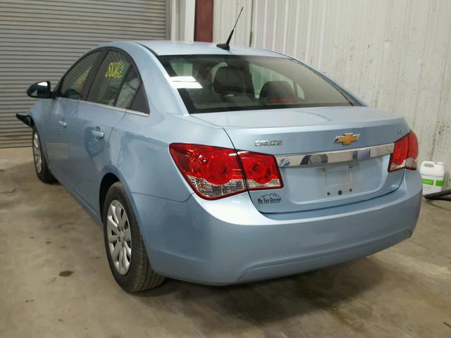 1G1PF5S98B7189621 - 2011 CHEVROLET CRUZE LT BLUE photo 3