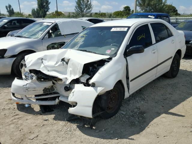 1NXBR32E67Z820848 - 2007 TOYOTA COROLLA CE WHITE photo 2