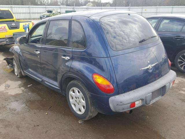 3C4FY48B62T206543 - 2002 CHRYSLER PT CRUISER BLUE photo 3