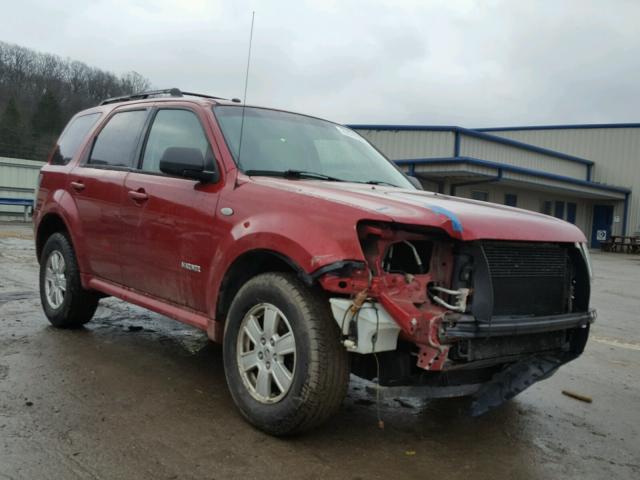 4M2CU81Z38KJ49252 - 2008 MERCURY MARINER RED photo 1